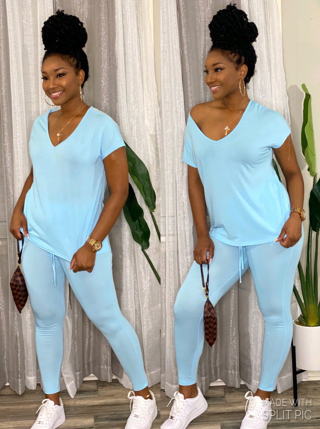 Light Blue Comfy Jogger Set