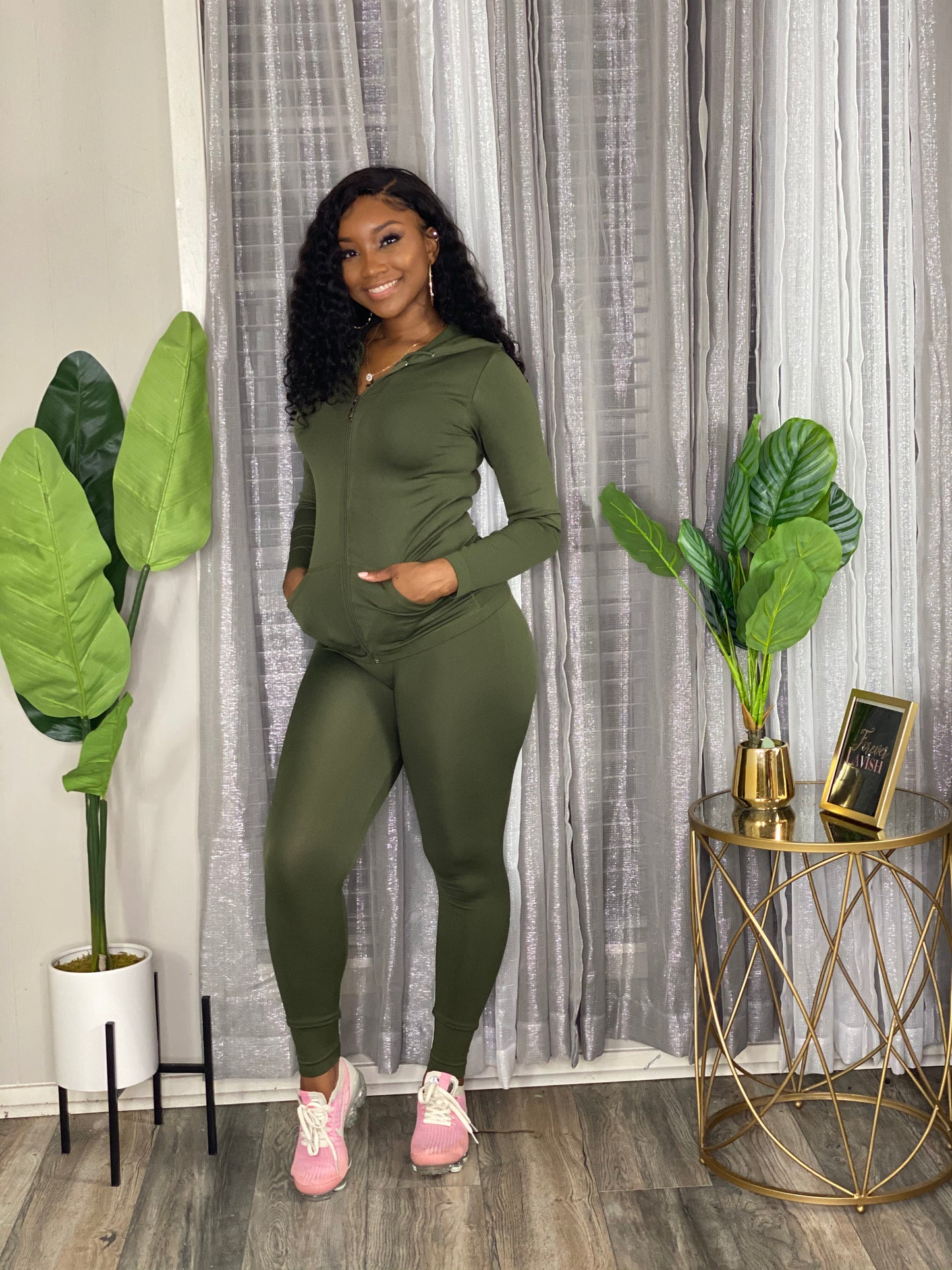 Olive Legging Tracksuit