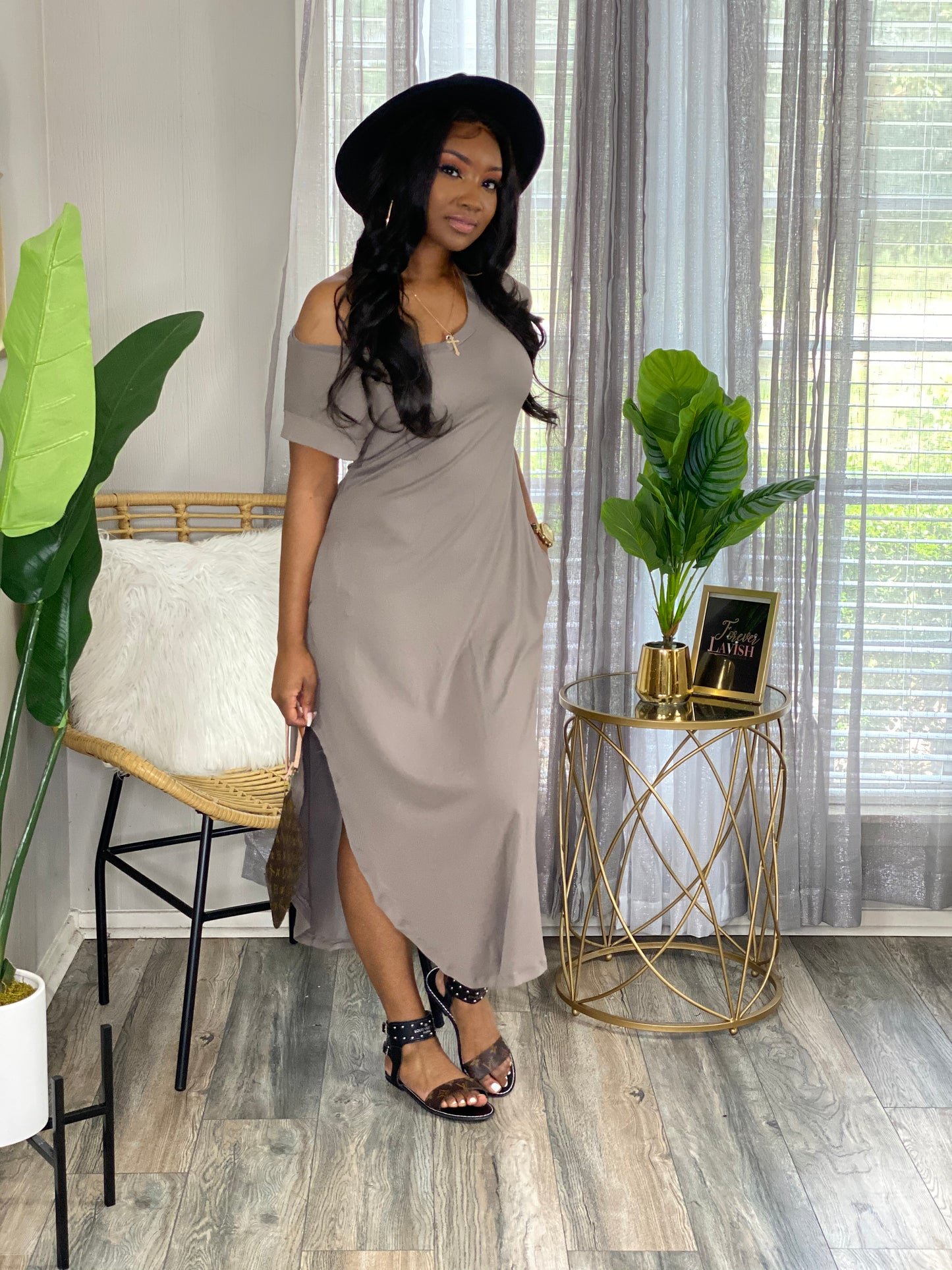 Taupe Maxi Dress