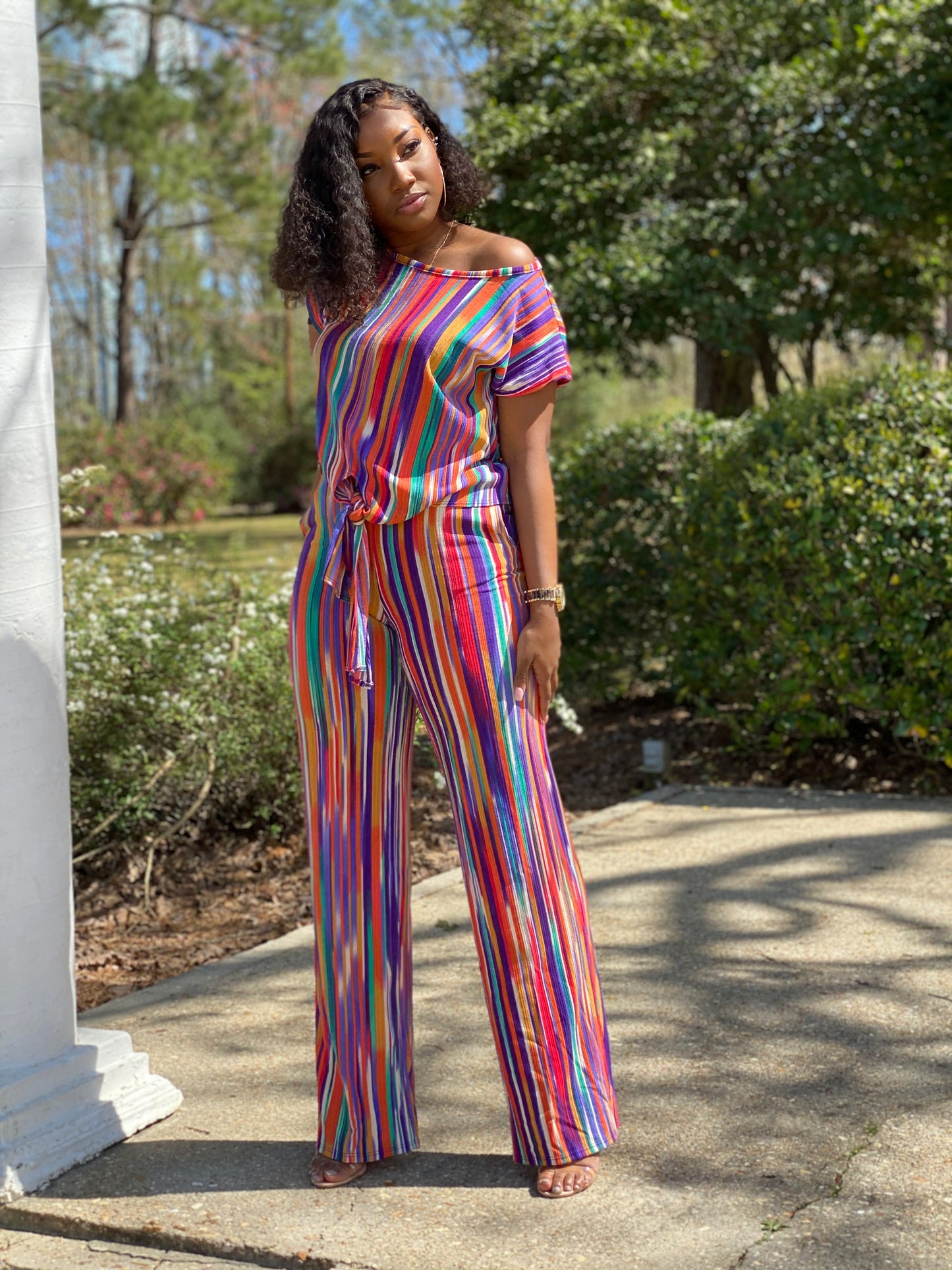 Multi Color Palazzo set