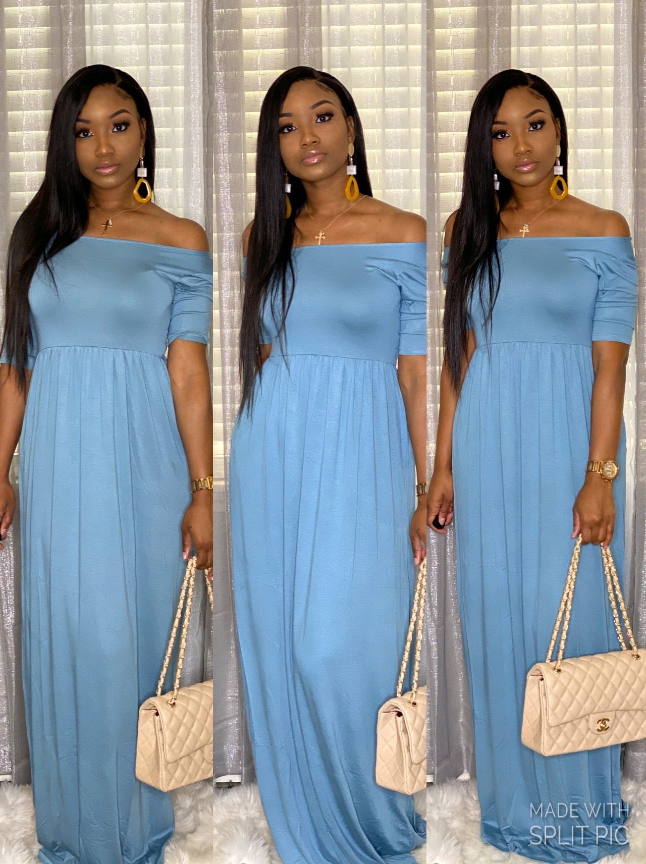 Blue Baby Doll Dress