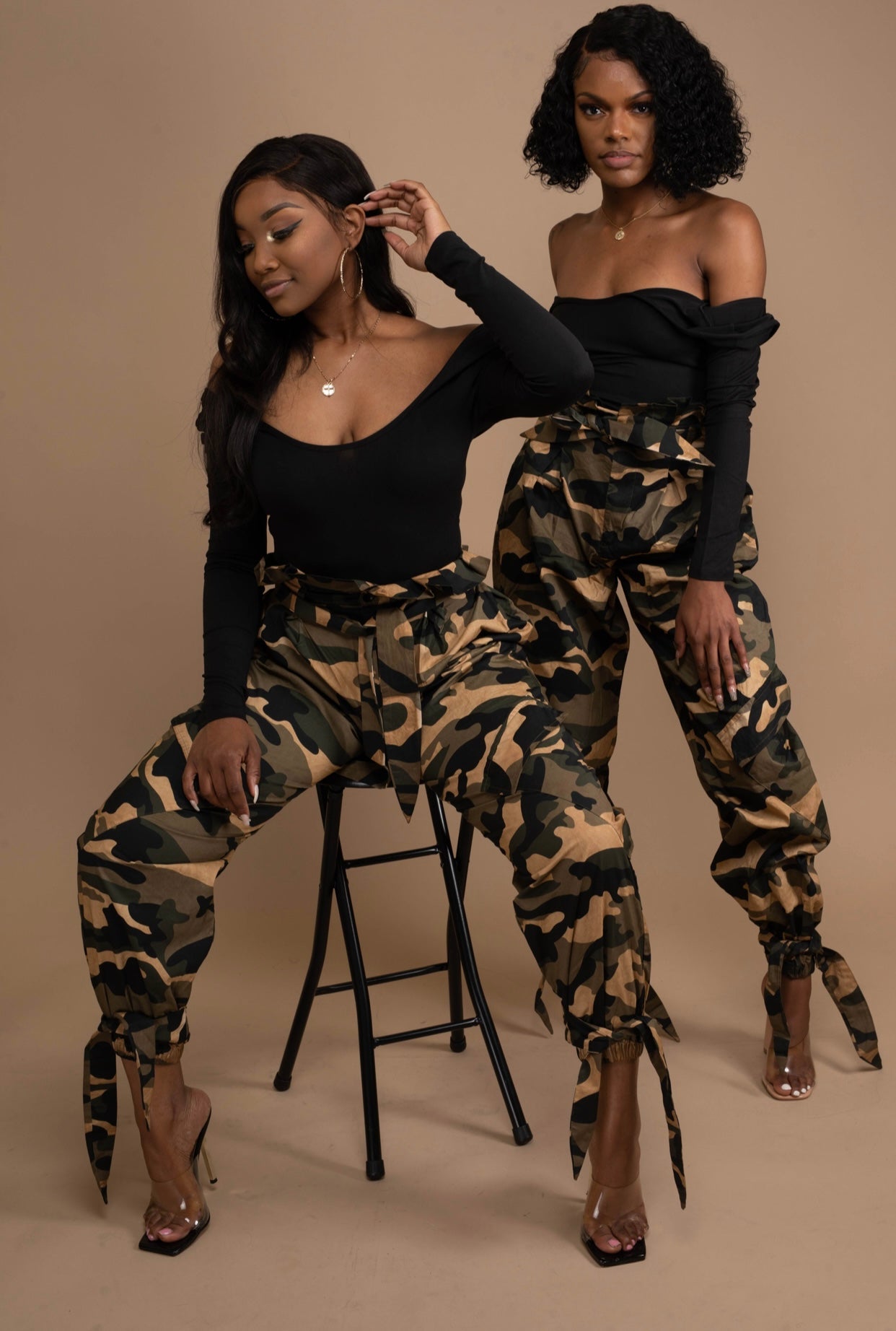 Camo High Waist Pants