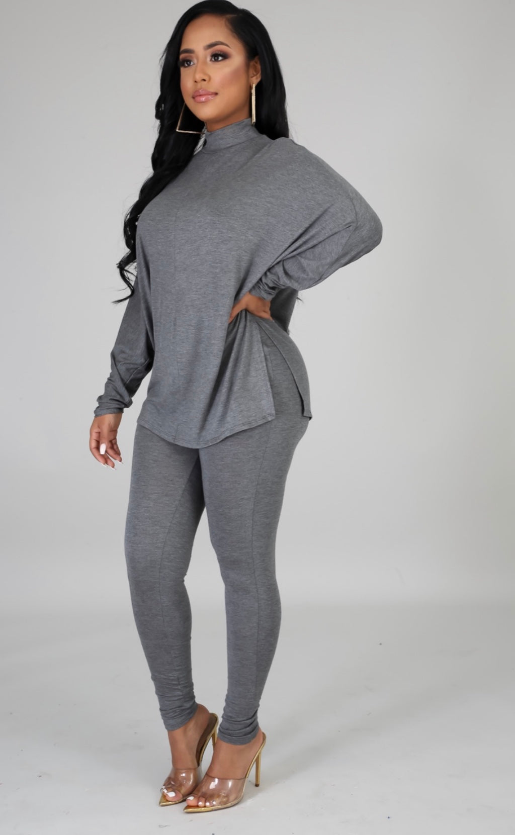 Grey Comfy Legging Set