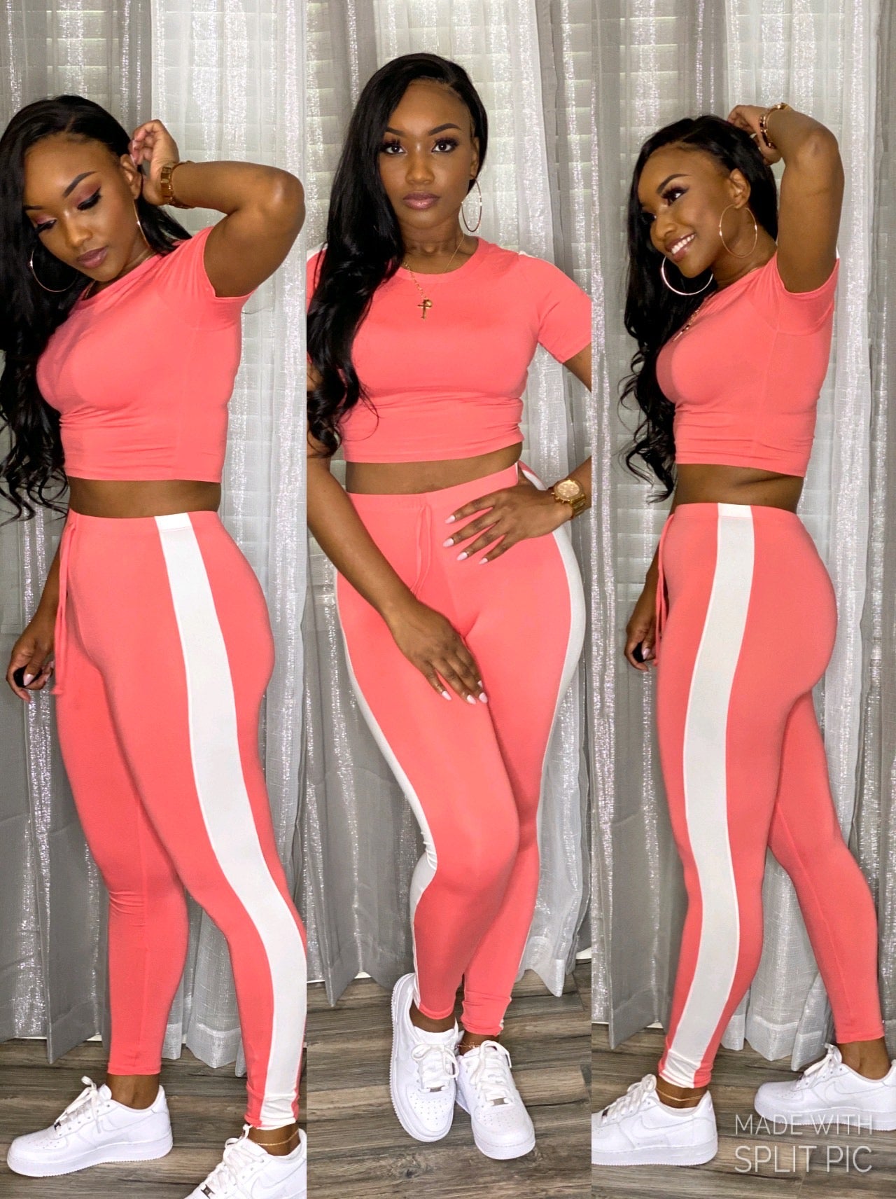 Flirty Girl Sport Set Peach