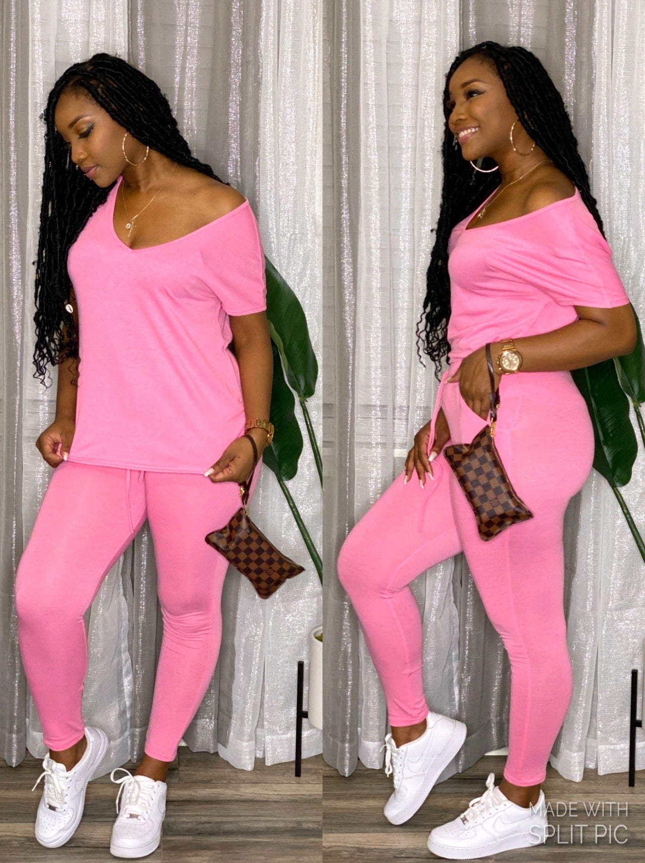 Pink Comfy Jogger Set