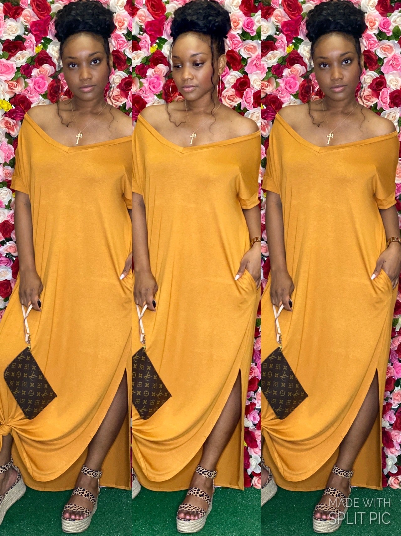 Mustard Comfy Maxi Dress