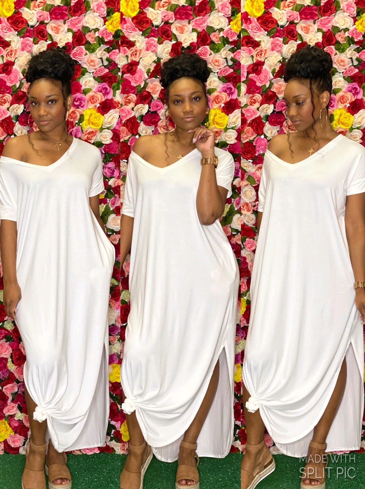 Ivory  Comfy Maxi Dress