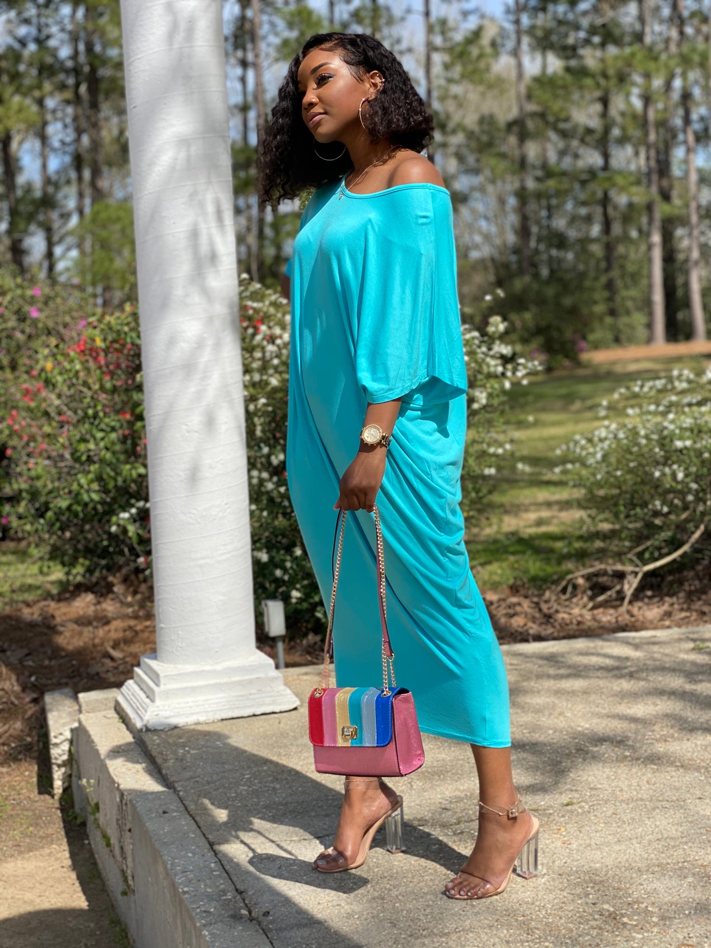 Blue Lounging Dress