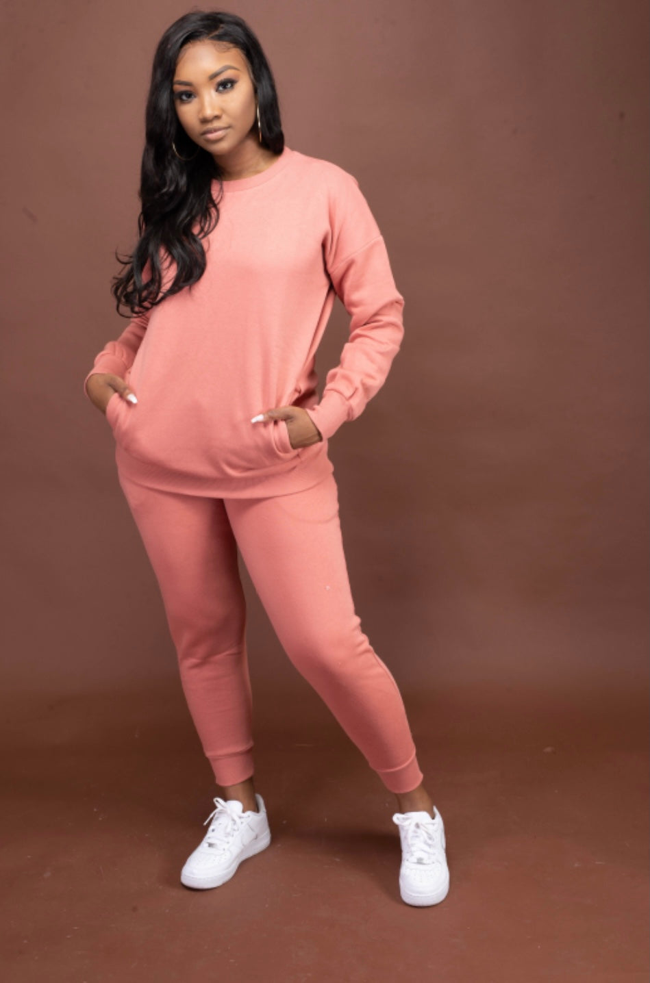 Mauve Basic Jogger Set