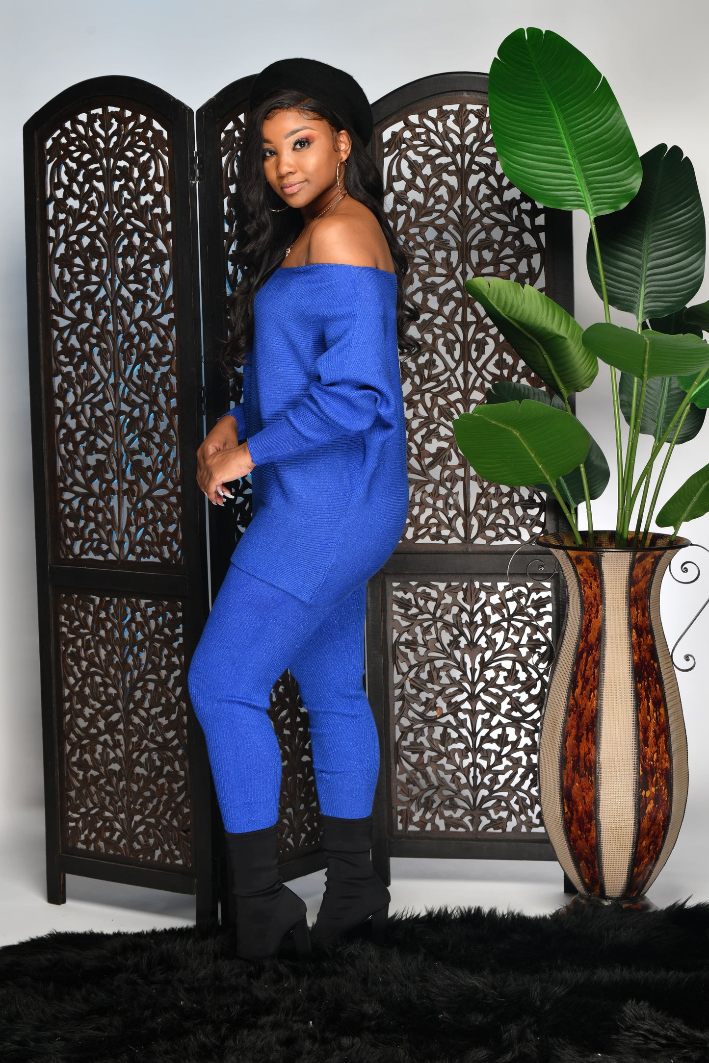 Royal Blue Comfy Knit Set