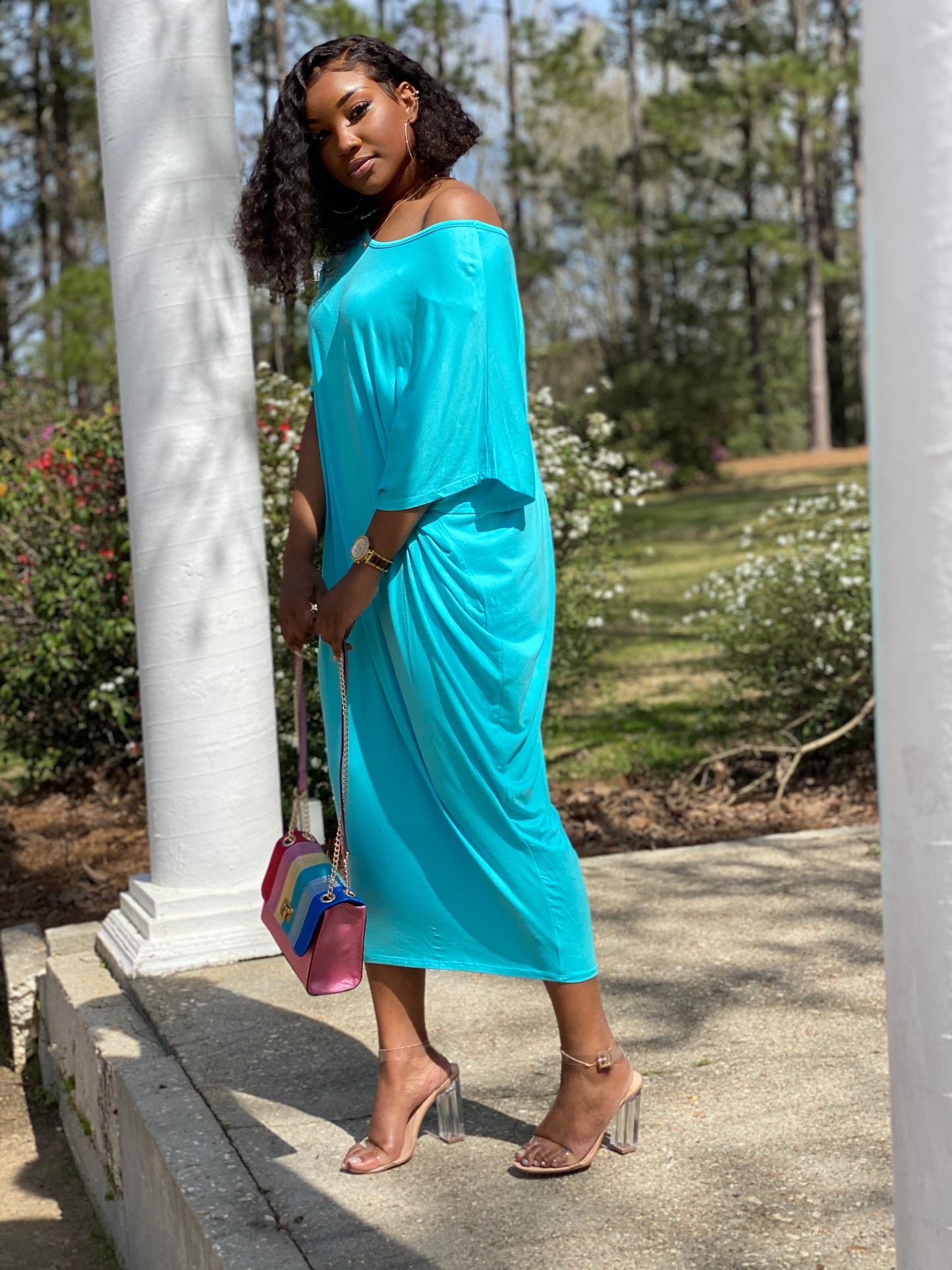 Blue Lounging Dress