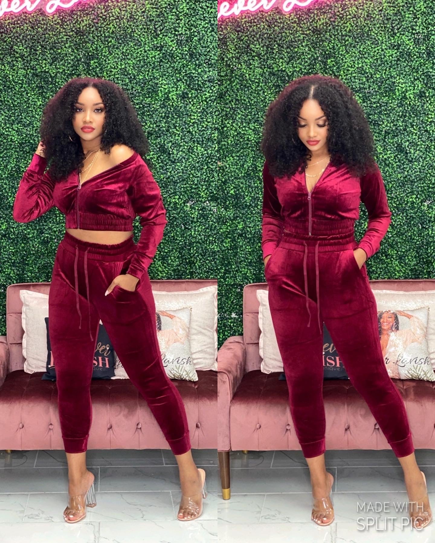 Velvet Jogger Sets