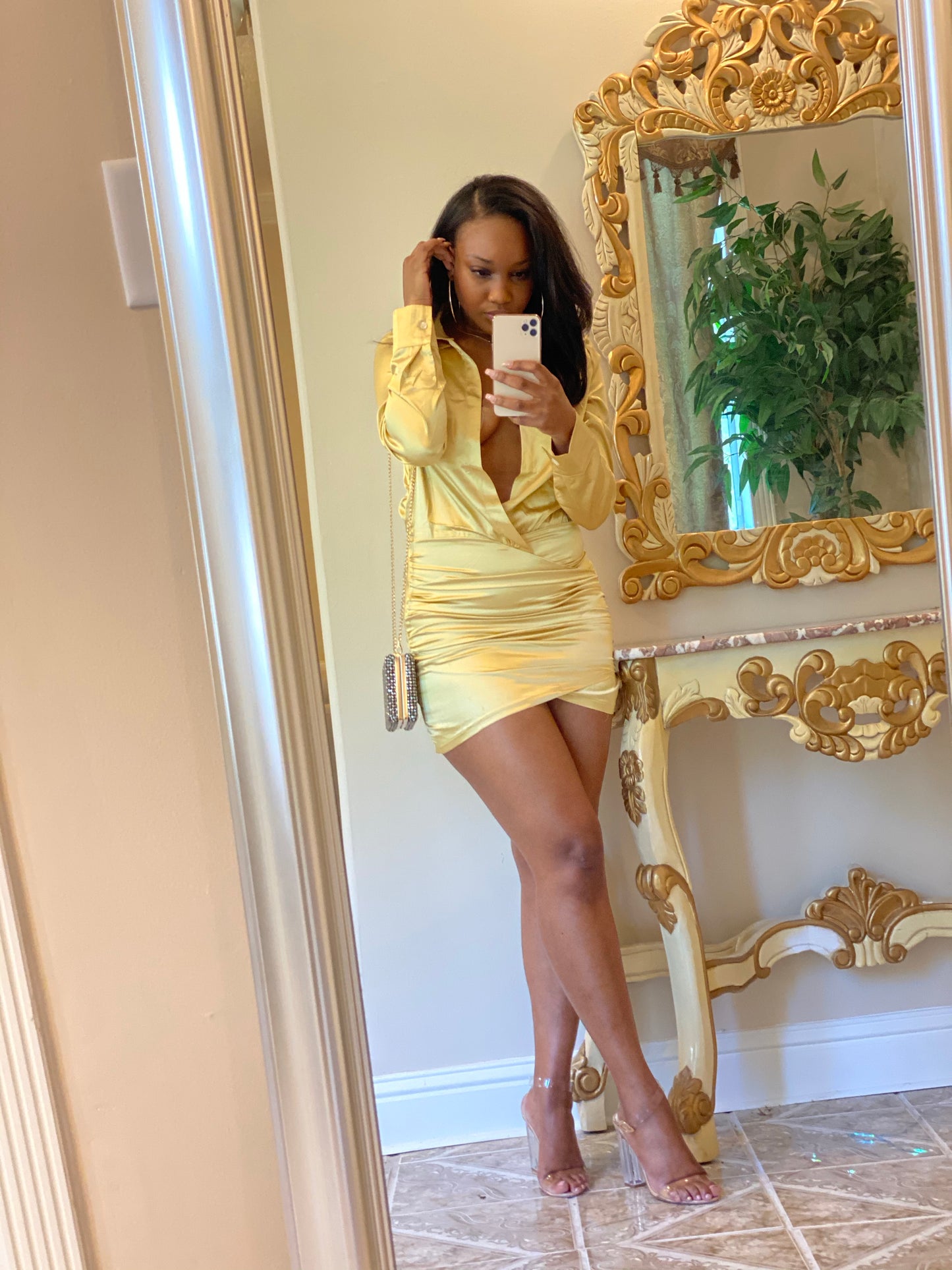 Gold Date night Dress